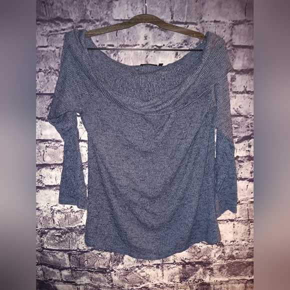 Apt 9 Blue Off should Sweater sz Large - Picture 1 of 3